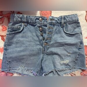 We The Free Light Blue Denim Shorts